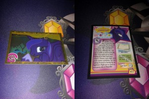 La carte Gold de la princesse de la nuit, avec une belle image mais un texte qui ne change pas de la carte normale.